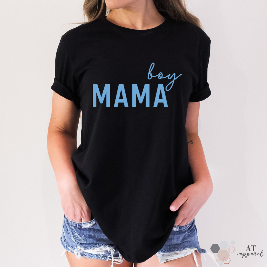 Boy Mama Tee in Black