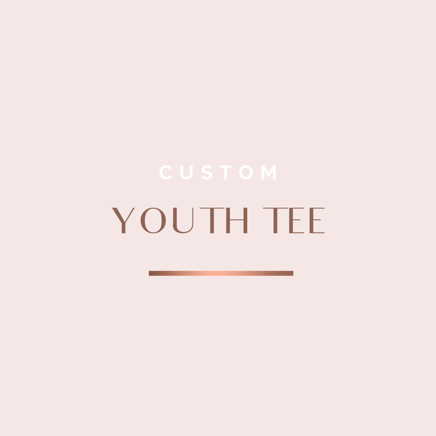 Custom Premium Youth Tee