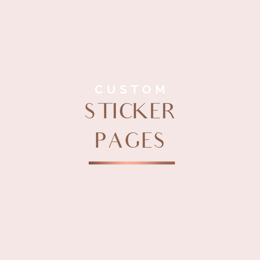 Custom Sticker Pages