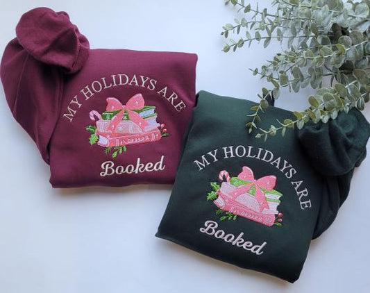 Holidays are Booked Embroidered Crew