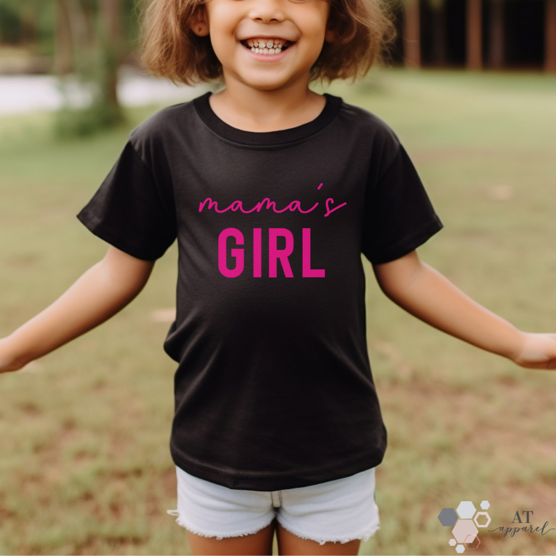 Mama's Girl Youth Tee in Black