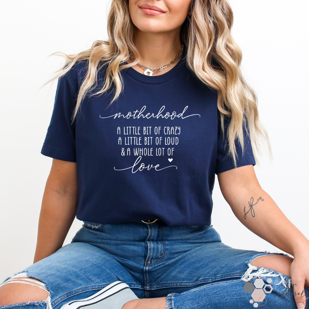 Motherhood Tee in Navy