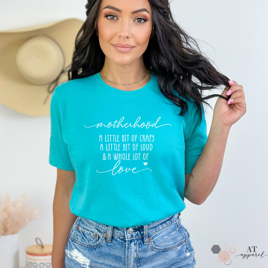 Motherhood Tee in Teal