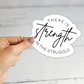 Strength in the Struggle Sticker