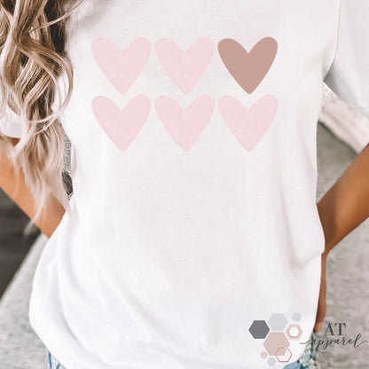 Watercolor 1 in 6 Tee in White for Infertility Awareness