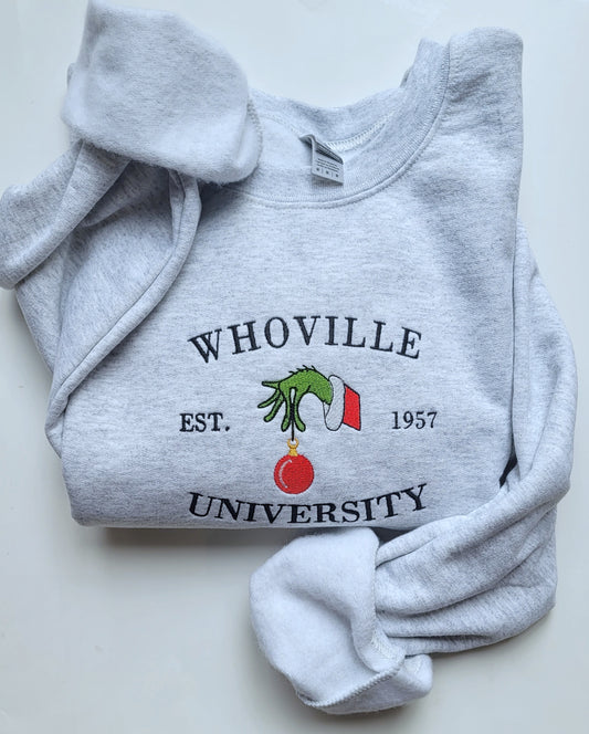 Whoville Embroidered Crew