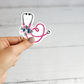 Floral Stethoscope Sticker