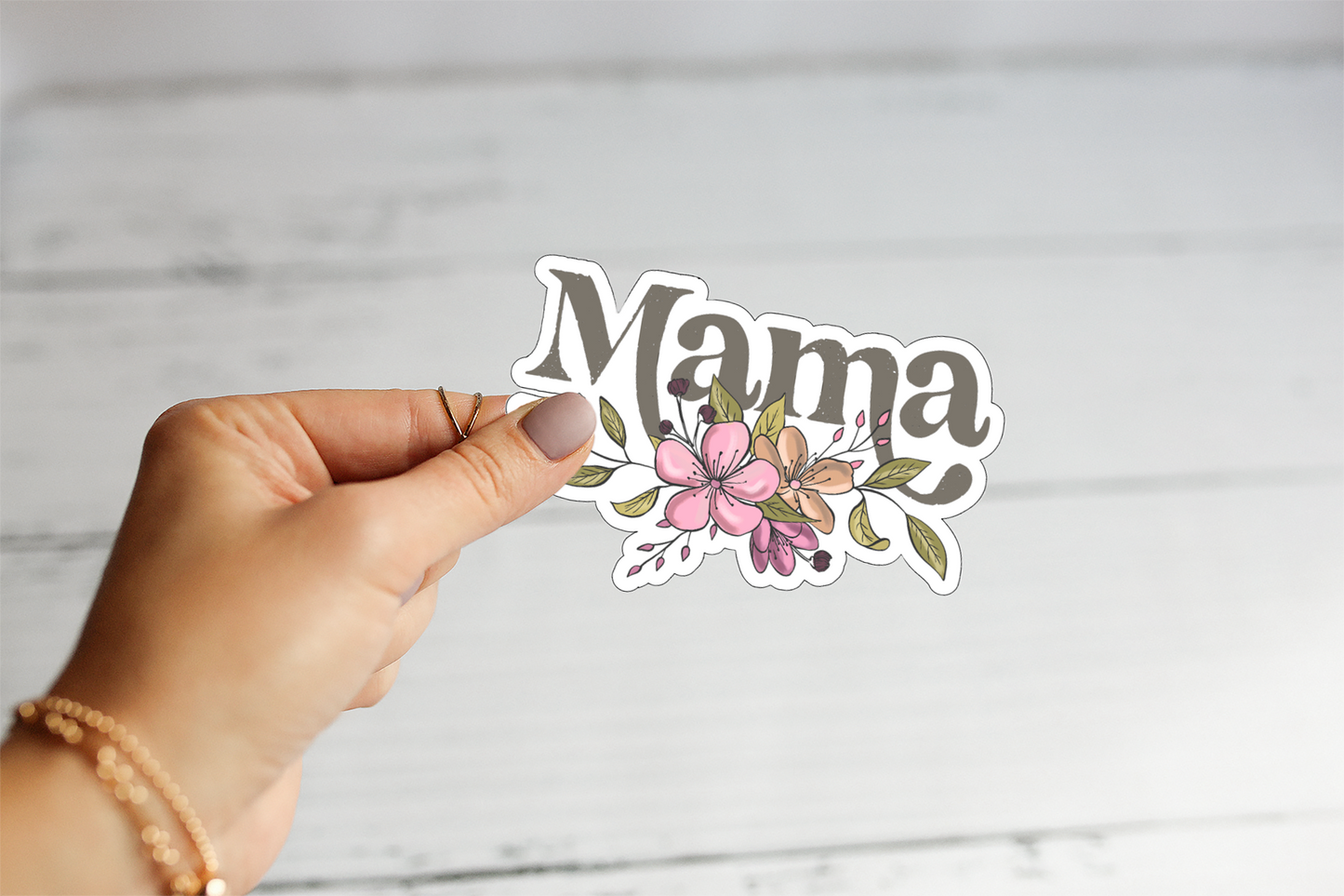 Mama Floral Sticker