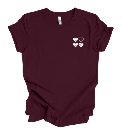 1 in 4 Heart Pocket Tee