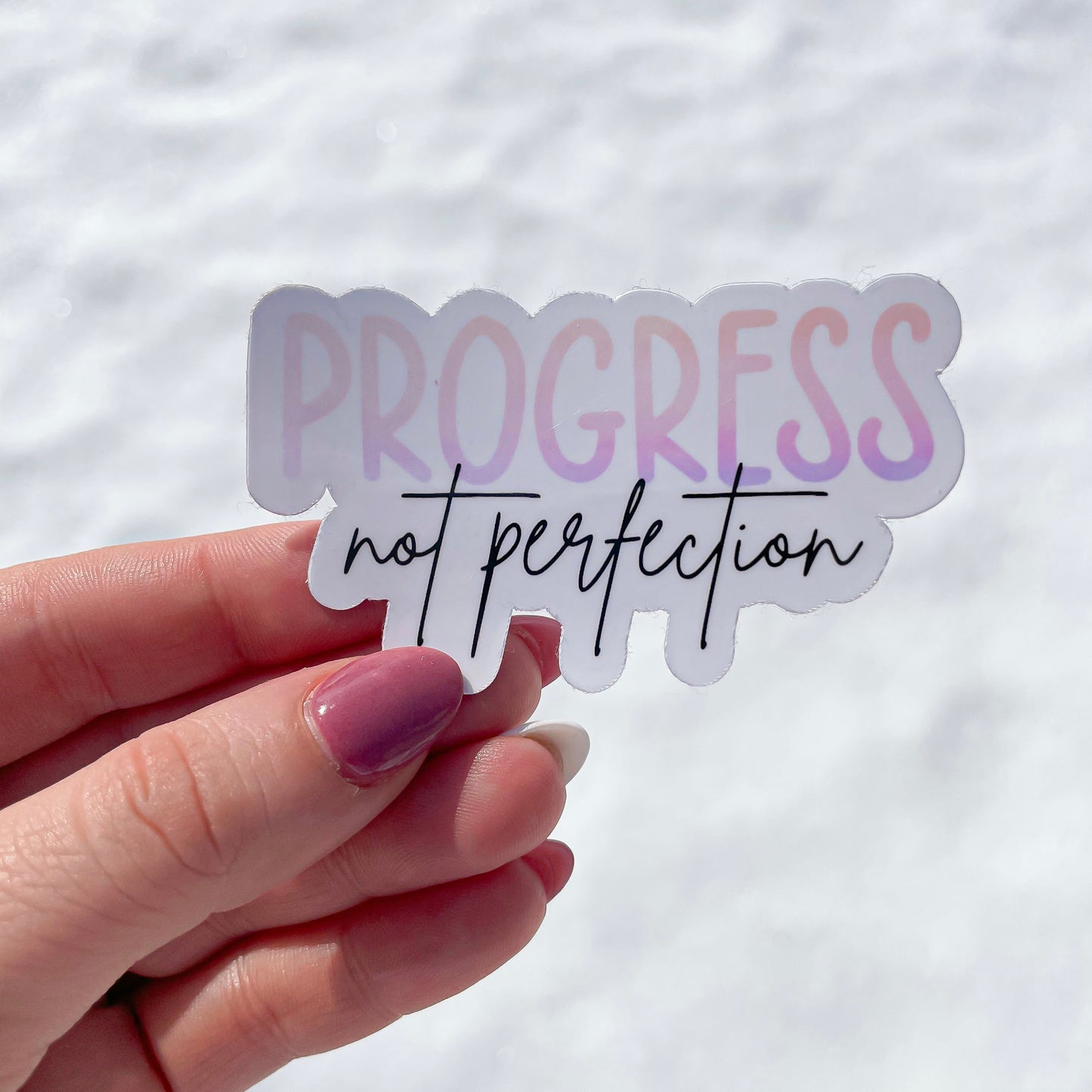 Progress Not Perfection Sticker