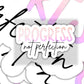 Progress Not Perfection Sticker